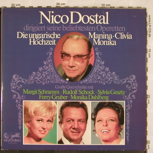 Dostal,Nico: dirigiert s. beliebtesten Operetten, Eurodisc (31 458 3), D, 1976 Typ: 2LP Best.-Nr.: L4731 Preis: 6,00 Euro