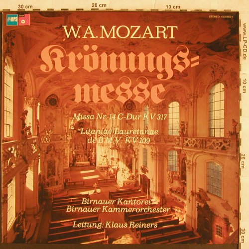 Mozart,Wolfgang Amadeus: Krönungsmesse/Litaniae Lauretanae, MPS/BASF (10 20863-1), D, 1970 Typ: LP Best.-Nr.: L4755 Preis: 5,00 Euro
