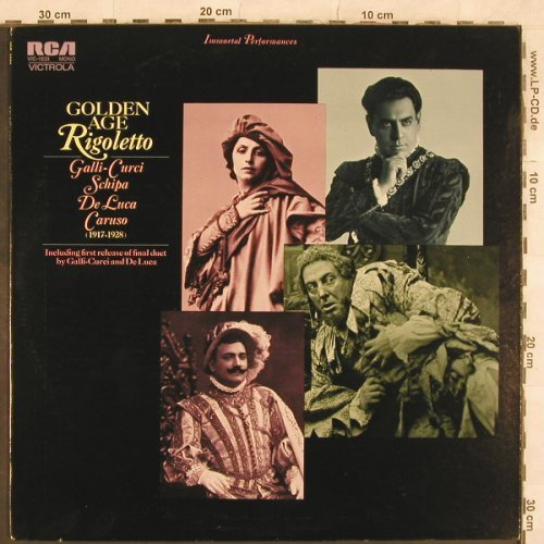 Verdi,Giuseppe: Rigoletto - Golden Age -1917-28, RCA Victrola (VIC-1633), US, 1971 Typ: LP Best.-Nr.: L4757 Preis: 6,00 Euro