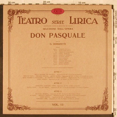 Donizetti,Gaetano: Don Pasquale-Selezione, Joker(SM 1196), I, 1973 - LP - L4758 - 5,00 Euro