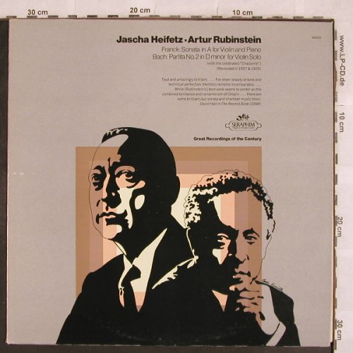 Heifetz,Jascha / Artur Rubinstein: Frank:Sonata in A for violin&piano, Seraphim/EMI (60 230), US Typ: LP Best.-Nr.: L4766 Preis: 14,00 Euro