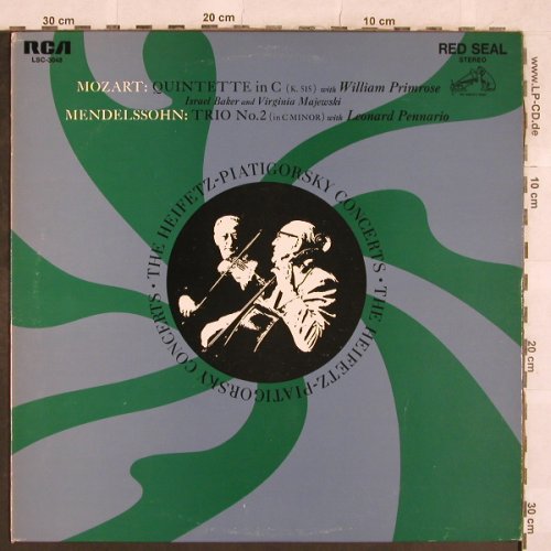 Heifetz,Jascha: The Heifetz-Piatigorsky Concerts, RCA Red Seal (LSC-3048), US Typ: LP Best.-Nr.: L4773 Preis: 14,00 Euro