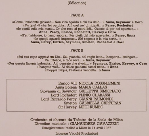 Donizetti,Gaetano: Anna Bolena (1957), Rodolphe(RP 12718), F, 1985 - LP - L4778 - 6,00 Euro