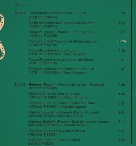 Piccaver,Alfred: singt Verdi & Puccini, Discophilia(DIS/KG-P-2), D,  - LP - L4786 - 7,50 Euro