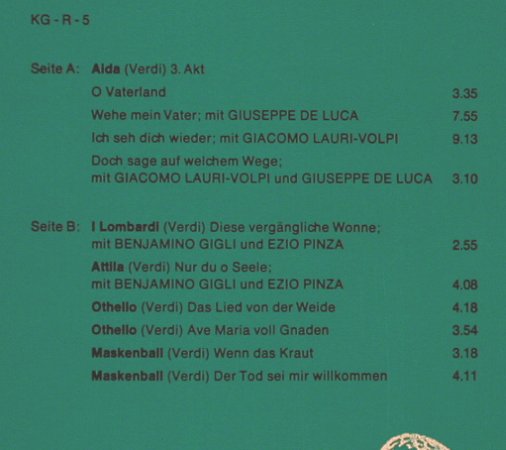 Rethberg,Elisabeth: Historische Aufnahmen, Discophila(DIS/KG-R-5), D,  - LP - L4787 - 7,50 Euro