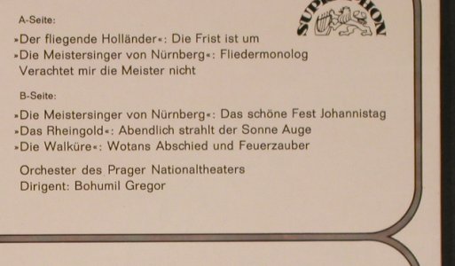 Adam,Theo: singt Opernarien von Richard Wagner, Supraphon (SUA 150 041), D, 1965 Typ: LP Best.-Nr.: L4793 Preis: 6,00 Euro