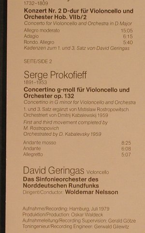 Haydn,Joseph / Prokofieff: Konzert Nr.2 / Concertino G-Moll op, Eurodisc (200 745-366), D, 1979 Typ: LP Best.-Nr.: L4795 Preis: 5,00 Euro