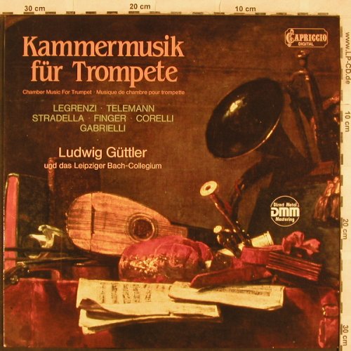 V.A.Kammermusik für Trompete: Legrenzi,Telemann,Stradella..., Capriccio (CD 27 027), D, 1983 Typ: LP Best.-Nr.: L4796 Preis: 5,00 Euro