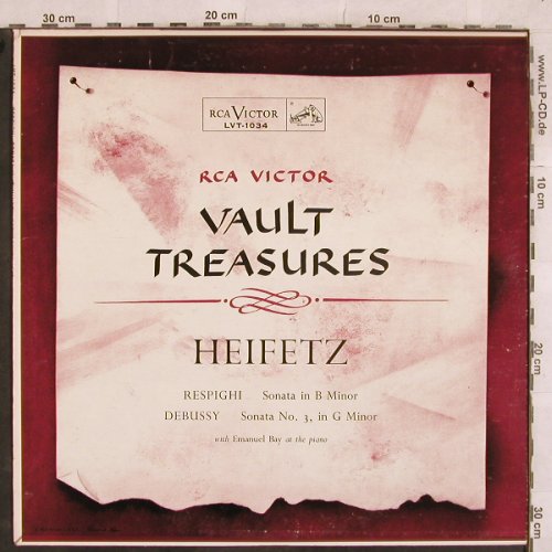 Heifetz,Jascha: Vault Treasures, RCA Victor (LVT-1034), US Typ: LP Best.-Nr.: L4802 Preis: 9,00 Euro