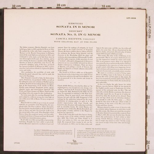 Heifetz,Jascha: Vault Treasures, RCA Victor (LVT-1034), US Typ: LP Best.-Nr.: L4802 Preis: 9,00 Euro