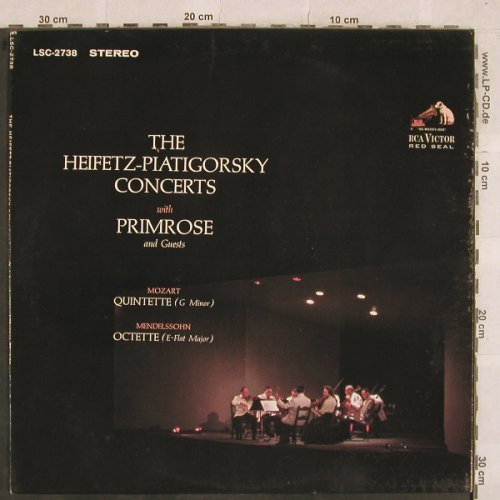 Heifetz,Jascha / Piatigorsky: Mozart,Mendelssohn Quintette, RCA Victor Red Seal(LSC-2738), US, 1964 - LP - L4803 - 17,50 Euro