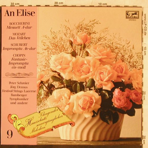 V.A.An Elise: Bocherini...Christian Sinding, Eurodisc (200 610-250), D, 1979 Typ: LP Best.-Nr.: L4828 Preis: 4,00 Euro