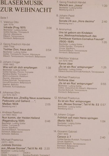 Güttler,Ludwig: 10-Bläsermusik zur Weihnacht, Eterna (7 25 089), DDR, 1988 Typ: LP Best.-Nr.: L4854 Preis: 5,00 Euro