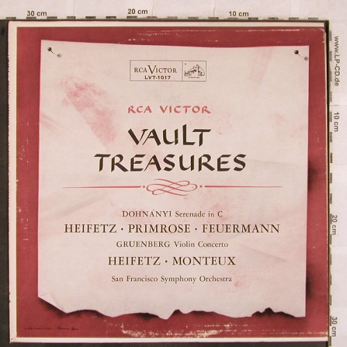 Heifetz,Jascha -Primrose/Feuermann: Dohnanyi,Serende in C / Grünberg, RCA Red Seal (LVT-1017), US Typ: LP Best.-Nr.: L4856 Preis: 9,00 Euro