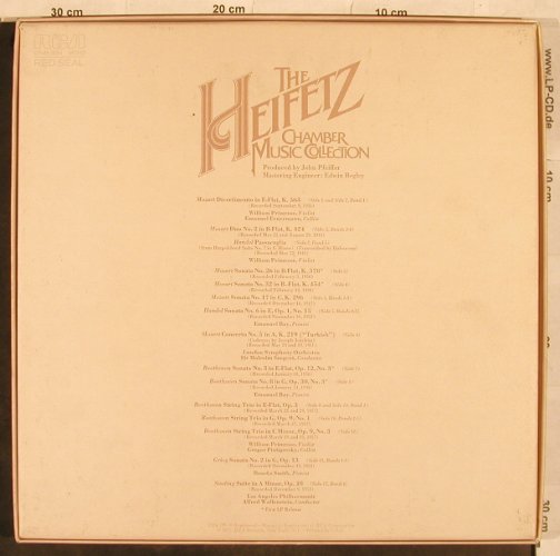 Heifetz,Jascha: Chamber Music Collection, RCA Red Seal (CRM6-2264), US, 1977 Typ: 6LP Best.-Nr.: L4877 Preis: 50,00 Euro
