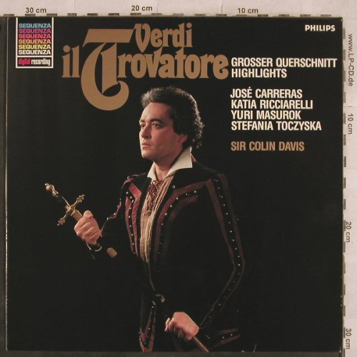 Verdi,Giuseppe: Il Trovatore-Gr.Querschnitt, Philips (412 019-1), NL, Ri, 1984 Typ: LP Best.-Nr.: L4906 Preis: 5,00 Euro