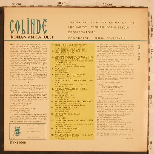 V.A.Colinde: Romanian Carols, Electrecord(ST-EXE 0308), RO,  - LP - L4908 - 9,00 Euro