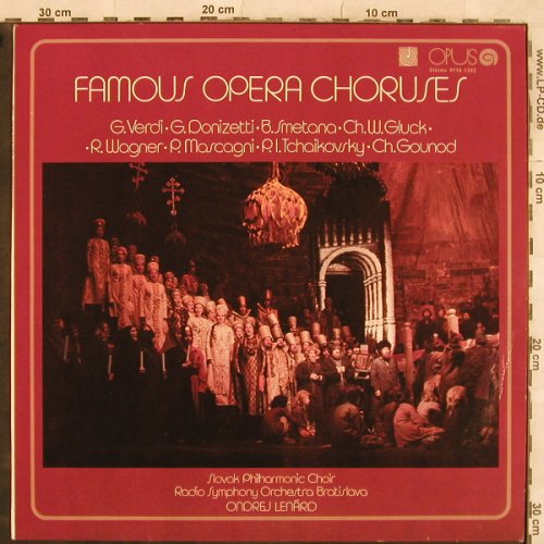 V.A.Famous Opera Choruses: Verdi, Donizetti, Smetana...11 Tr., Opus(9116 1393), CSSR, 1983 - LP - L4925 - 5,00 Euro