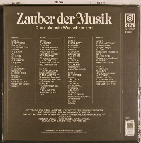 V.A.Zauber der Musik: 36 Tr, Box, FS-New, Delta(DK 29001), D,  - 4LP - L4948 - 7,50 Euro