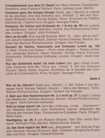 V.A.Das teuerste Konzert der Welt: Maria Callas...Hermann Prey,11 Tr., HörZu(SHZE 173), D,  - LP - L4970 - 4,00 Euro