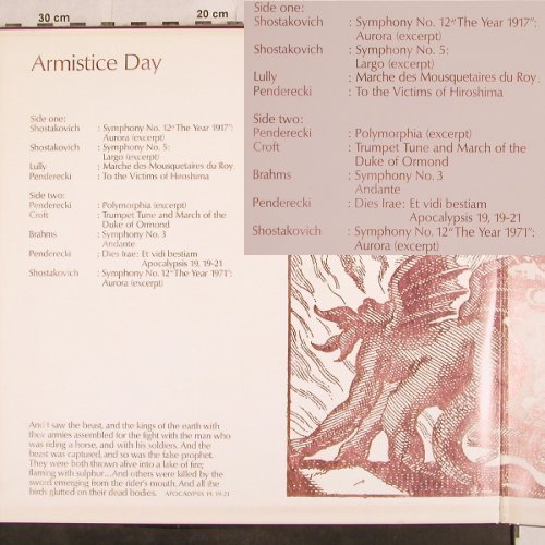 V.A.Armistice Days: Shostakovich,Lully,Croft., Foc, Philips(6585 006), NL, 9Tr.,  - LP - L4972 - 4,00 Euro