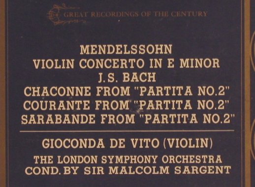 Mendelssohn,Felix / J.S.Bach: Violin Concertos e minor, Angelo(GR-2217), J,  - LP - L4988 - 14,00 Euro