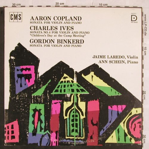 Copland,Aaron/C.Ives/Gordon Binkerd: Sonata for violin and piano, CMS Desto Rec. (DC 6439), US, 1975 Typ: LP Best.-Nr.: L5018 Preis: 17,50 Euro