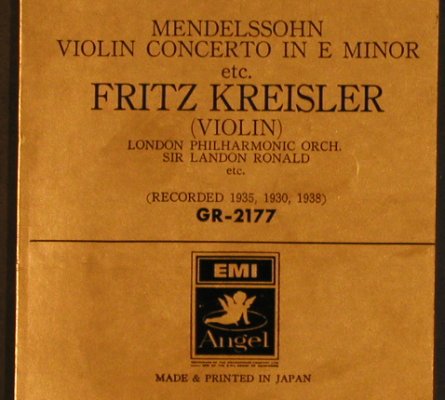 Mendelssohn,Felix / J.S.Bach: Violin Concerto e minor, Angelo(GR-2177), J, m-/vg+,  - LP - L5024 - 12,50 Euro