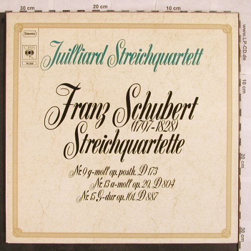 Schubert,Franz: Streichquartette Nr.9,13,15, Foc, CBS(CBS 78 250), NL, 1974 - 2LP - L5041 - 12,50 Euro
