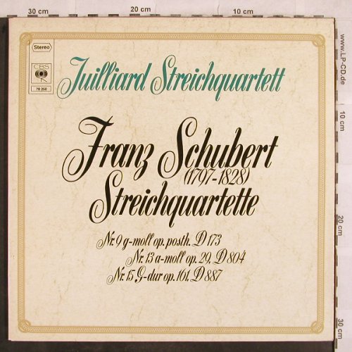 Schubert,Franz: Streichquartette Nr.9,13,15, Foc, CBS (CBS 78 250), NL, 1974 Typ: 2LP Best.-Nr.: L5041 Preis: 12,50 Euro