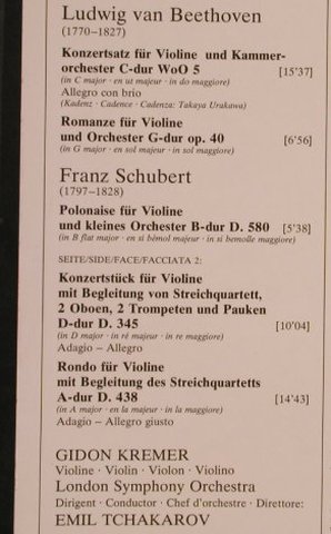 Beethoven,Ludwig van: Musik für Violine & Orchester, D.Gr.(2531 193), D, 1979 - LP - L5042 - 9,00 Euro