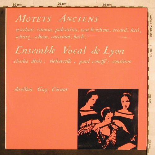 Ensemble Vocal de Lyon: Motets Anciens,Scarlatti...J.S.Bach,  (3241), F, 1972 Typ: LP Best.-Nr.: L5053 Preis: 9,00 Euro