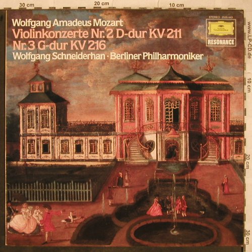 Mozart,Wolfgang Amadeus: Violinkonzerte Nr.2 & 3, D.Gr. Resonance (2535 443), D Typ: LP Best.-Nr.: L5076 Preis: 7,50 Euro