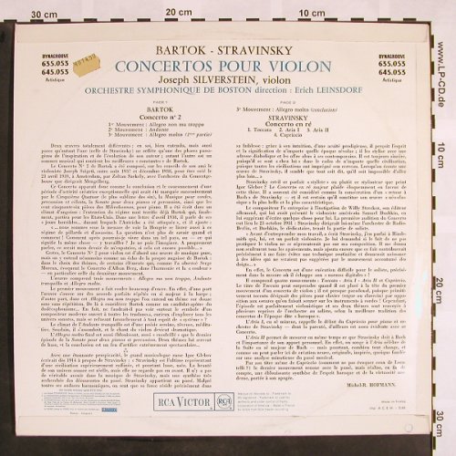 Bartok,Bela / Stravinsky: Concerto No.2/Concerto en R, RCA Victor, co(635.053), F,m-/vg+,  - LP - L5094 - 7,50 Euro