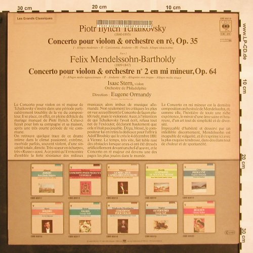 Tschaikowsky,Peter / Mendelssohn: Concertos pour Violon, stoc, CBS (CBS 60018), NL, Ri Typ: LP Best.-Nr.: L5100 Preis: 5,00 Euro