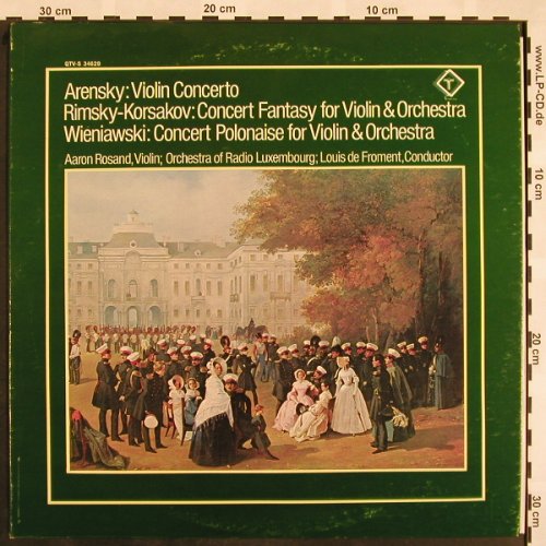 Arensky,Anton St./Rimsky-K./Wieniaw: Violin Concerto,op54, Turnabout Vox (QTV-S 34629), UK, 1976 Typ: LP Best.-Nr.: L5126 Preis: 9,00 Euro