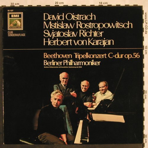 Beethoven,Ludwig van: Tripelkonzert C-dur op.56, EMI, m-/vg+(61 137), D,  - LP - L5150 - 7,50 Euro