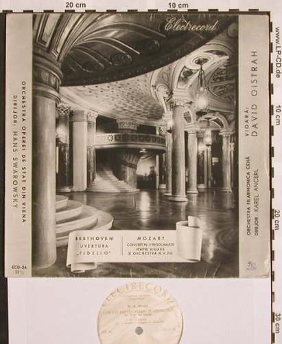 Beethoven,Ludwig van/Mozart: Uvertura Fidelio/ C.No.3,kv.216, Electrecord(ECD-24), H, vg+/vg+,  - 10inch - L5154 - 12,50 Euro