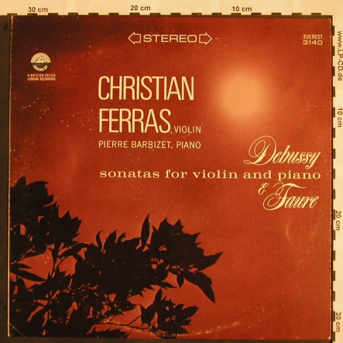 Debussy,Claude / Faure: Sonatas for violin and piano,m-/vg+, Everest Records (3140), US Typ: LP Best.-Nr.: L5192 Preis: 5,00 Euro