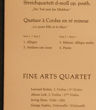 Schubert,Franz: Streichquartett d-moll,op.posth., Bärenreiter-Musicaphon(BM 30 SL 1812), D,  - LP - L5193 - 9,00 Euro