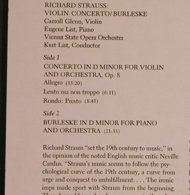 Strauss,Richard: Violin Concerto / Burleske, Columbia(32 16 0312), US, m/vg+,  - LP - L5205 - 7,50 Euro