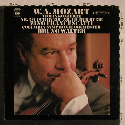 Mozart,Wolfgang Amadeus: Violinkonzerte Nr.3 G-dur&Nr5 D-dur, CBS (S 72 323), D, m-/vg+ Typ: LP Best.-Nr.: L5217 Preis: 6,00 Euro
