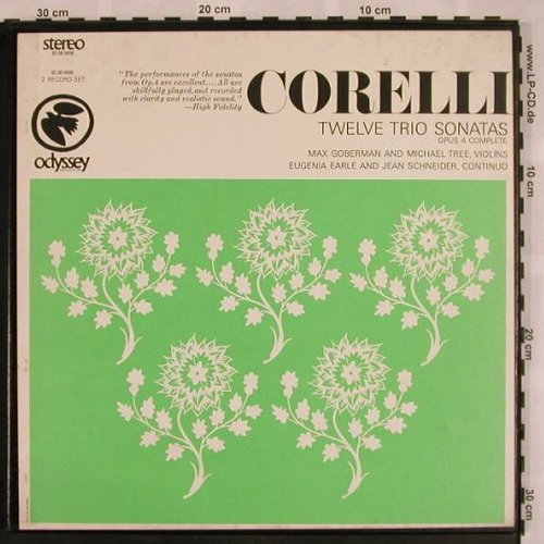 Corelli,Arcangelo: Twelve Trio Sonatas,op.4 Complete, Odyssey (32 26 0005), US,Box Typ: 2LP Best.-Nr.: L5226 Preis: 12,50 Euro