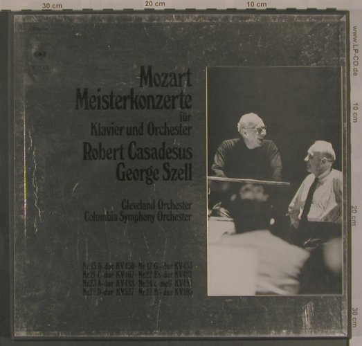 Mozart,Wolfgang Amadeus: Meisterkonzerte f.Klavier&Orch.,Box, CBS(dirty) (S 77 415), D,vg+/m-, 1962 Typ: 4LP Best.-Nr.: L5230 Preis: 12,50 Euro