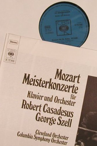 Mozart,Wolfgang Amadeus: Meisterkonzerte f.Klavier&Orch.,Box, CBS(dirty) (S 77 415), D,vg+/m-, 1962 Typ: 4LP Best.-Nr.: L5230 Preis: 12,50 Euro