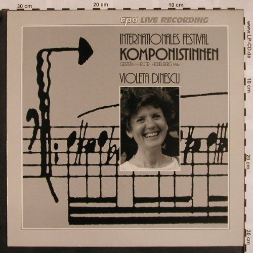 Dinescu,Violeta: Intern.Festival Komponistinnen, CPO-Live Rec. (cpo 999016-1), D, 1986 Typ: LP Best.-Nr.: L5233 Preis: 9,00 Euro