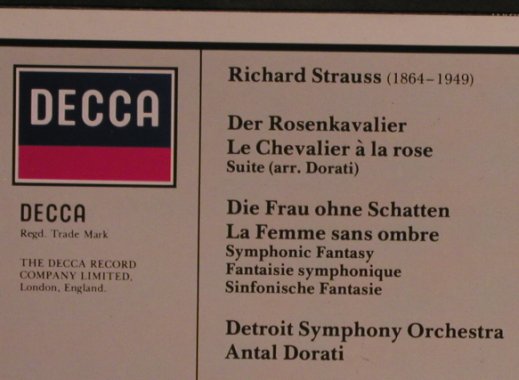 Strauss,Richard: Der Rosenkavalier-Suite/Frau o.Scha, Decca(6.43215 AZ), D, 1985 - LP - L5252 - 6,00 Euro
