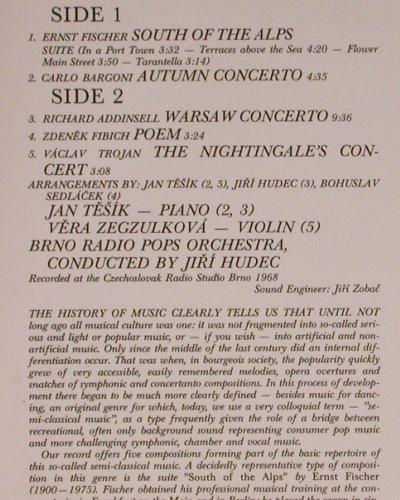 V.A.Autumn Concerto: Jan Tesnik, Piano, Panton/Artia (11 0127), CZ, Ri, 1982 Typ: LP Best.-Nr.: L5284 Preis: 7,50 Euro
