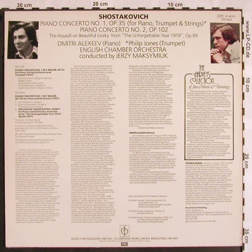 Schostakowitsch,Dmitri: Piano Concerto No.1 & 2, op.35, 102, Classics for Pleasure(41 4416 1), UK, stoc, 1981 - LP - L5286 - 6,00 Euro
