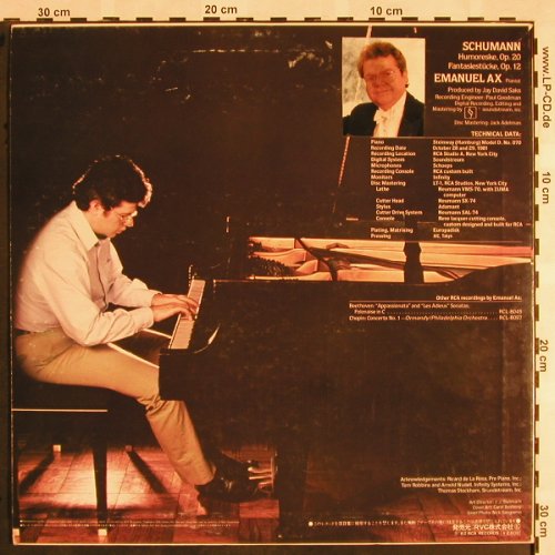 Schumann,Robert: Humoreske, Fantasiestücke,op.12, RCA Red Seal(RCL-8347), J,m /vg+, 1982 - LP - L5288 - 7,50 Euro